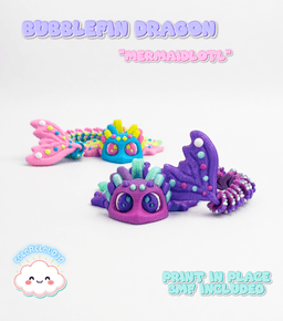 Bubblefin Dragon (Mermaidlotl) 3d model