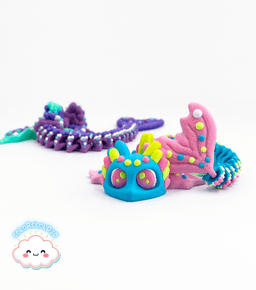 Bubblefin Dragon (Mermaidlotl) 3d model