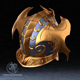 Akatosh Helmet 3D Printer File STL 3d model