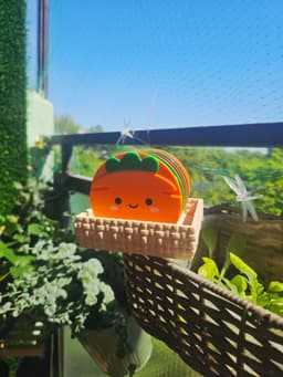 Vegetable coasters & basket holder 3d model