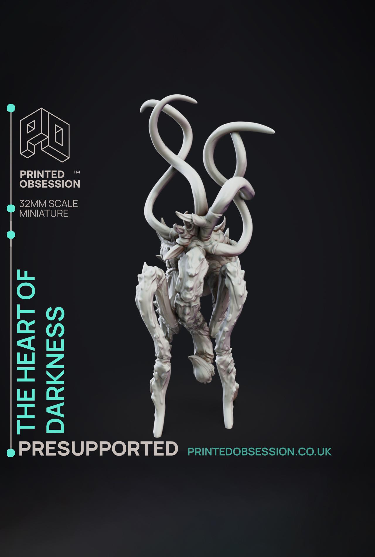 The Heart of Darkness - SCP - PRESUPPORTED - Illustrated and Stats - 32mm scale			 3d model