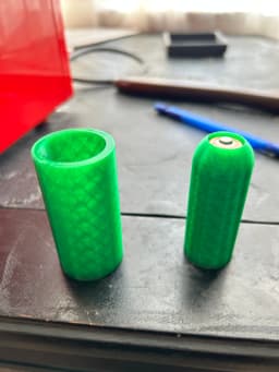 Single AA battery holder 3d model