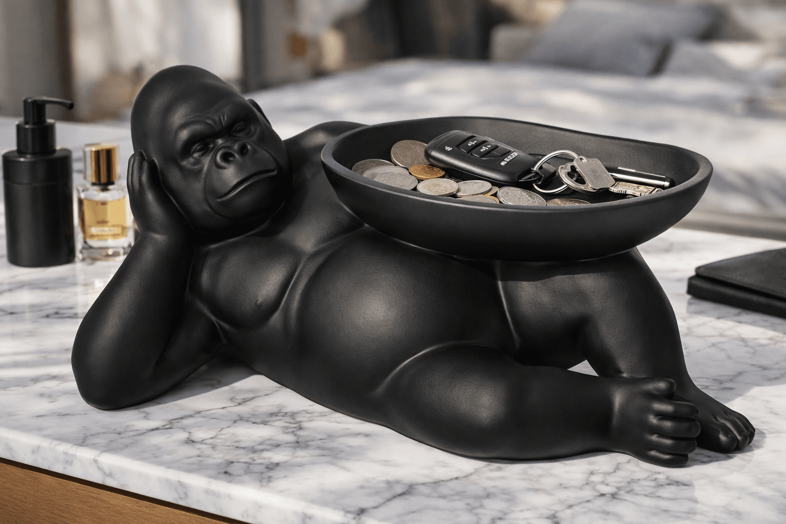 Ape Jewelry Tray STL – Modern Ring Holder & Vanity Organizer 3d model