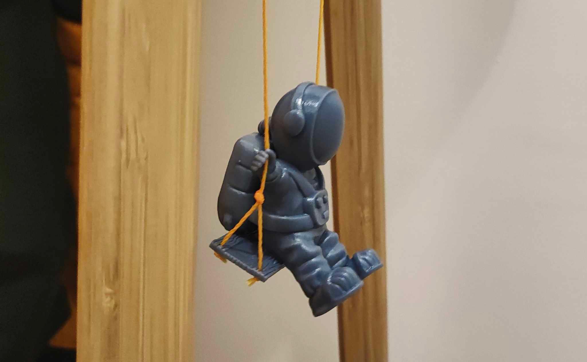 Astronaut on the Swing 3d model