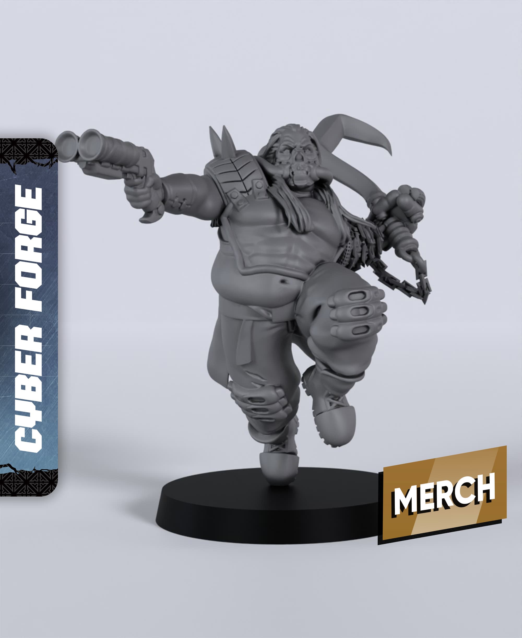 Joe Rutledge - With Free Cyberpunk - Sci-Fi Gift Ideas for RPG and Wargamers 3d model