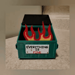 Everything is FINE Incense Cone Burner 3d model
