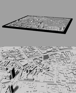 KIEV, Skyline 3d map 3d model