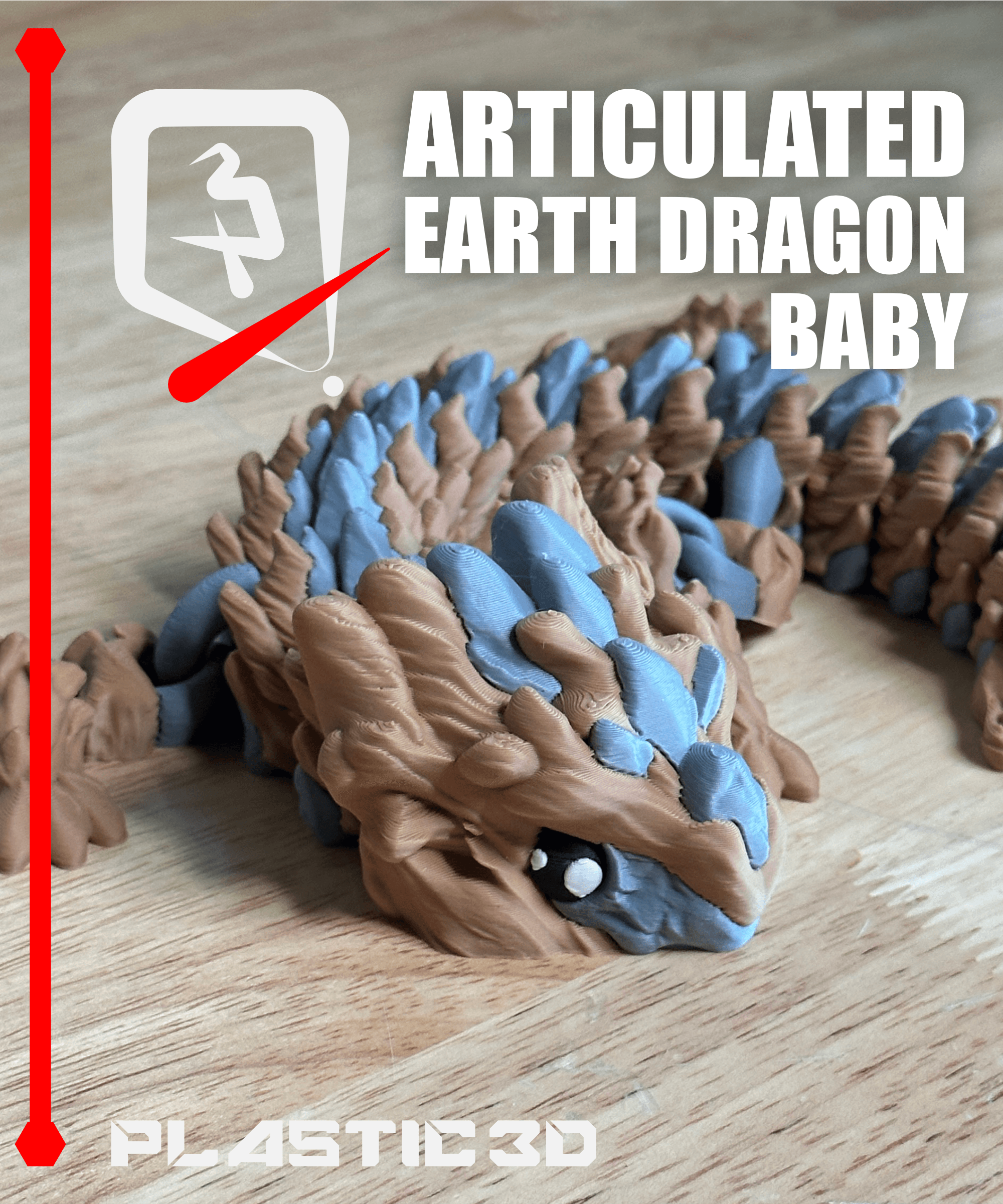 Baby Earth Dragon — The Rocky Sentinels 3d model