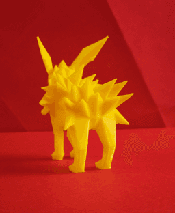 Jolteon Low Poly Pokemon 3d model