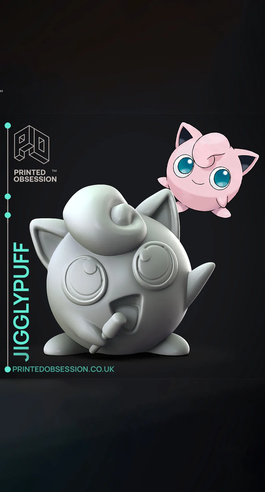 Jigglypuff - Pokemon - Fan Art 3d model