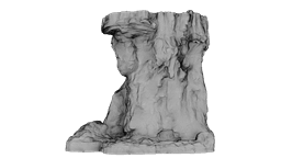 Layered Rock Face 3d model