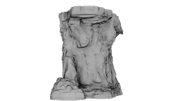 Layered Rock Face 3d model