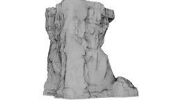 Layered Rock Face 3d model