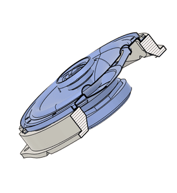 Hyundai 6.5 inch Speaker Bracket 3d model