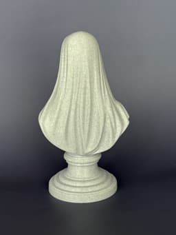 Silent Nun Bust Statuette 3d model