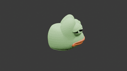Pepe Frog Head 3D Model Low-poly 3D print model 3d model