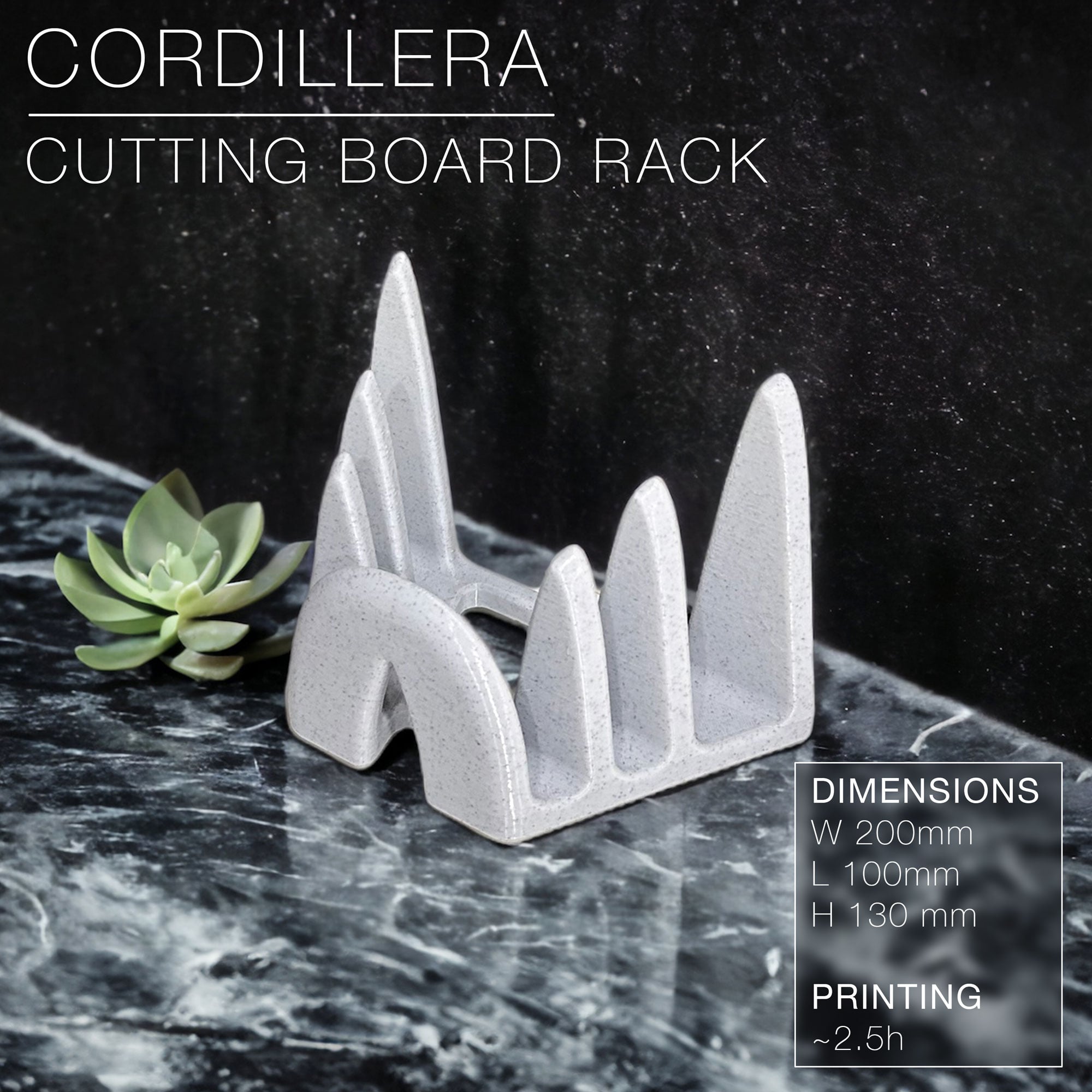 CORDILLERA | Cutting-Board Rack 3d model