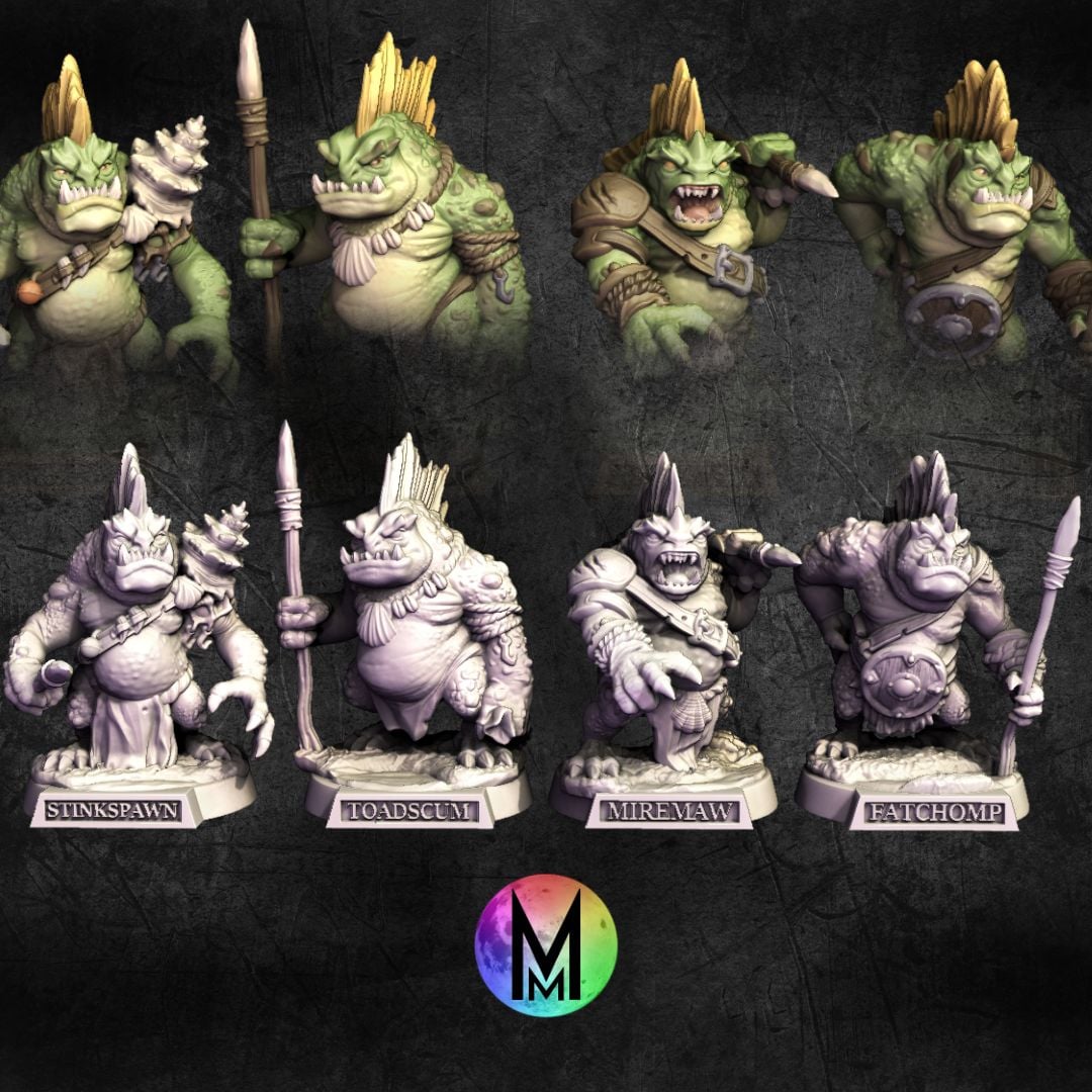 Muckfin Set - ( Four unique muckfins! ) 3d model