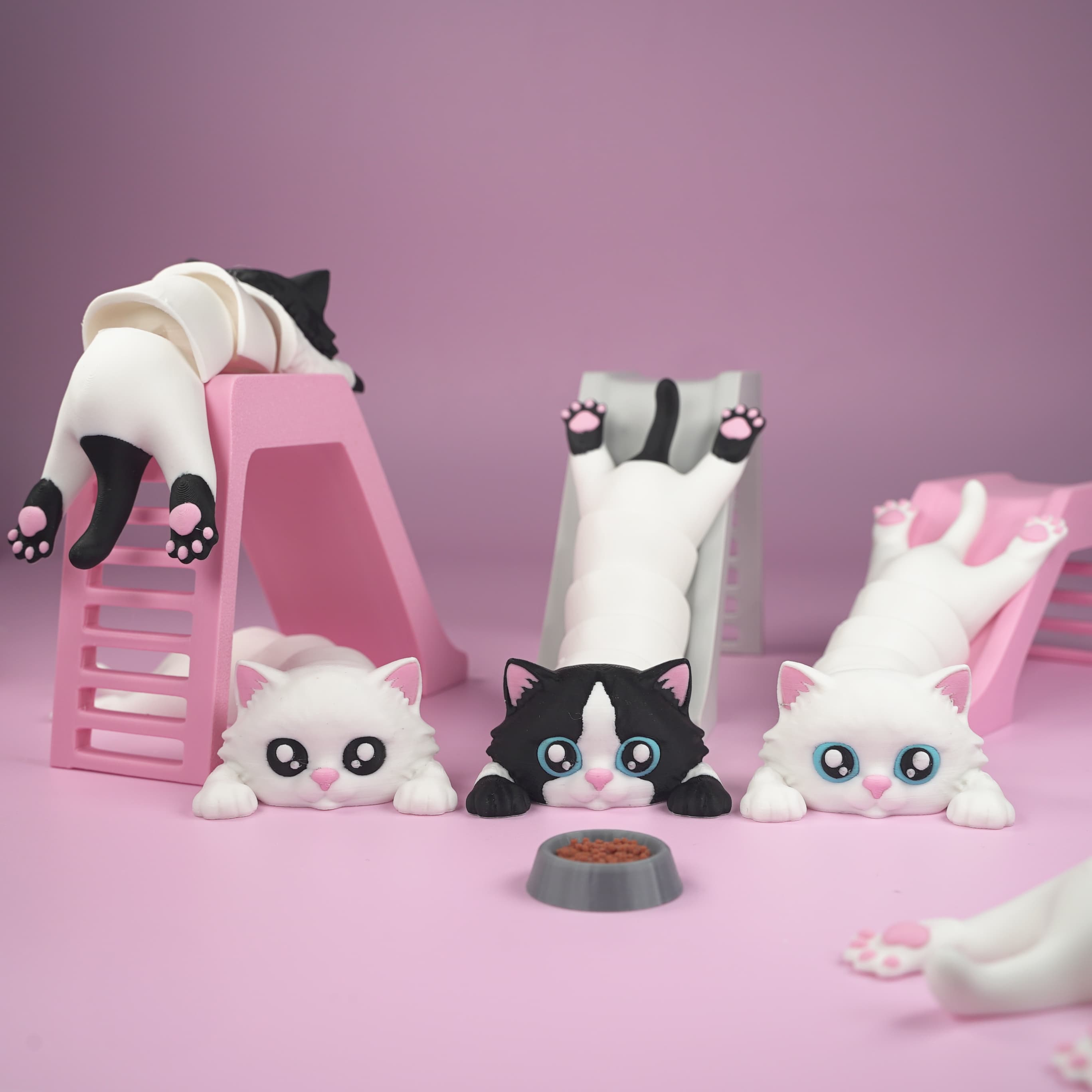 Flexi Articulated Cat 3d model