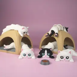 Flexi Articulated Cat 3d model