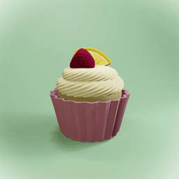 Cupcake Clicker -Fruit Topping 3d model