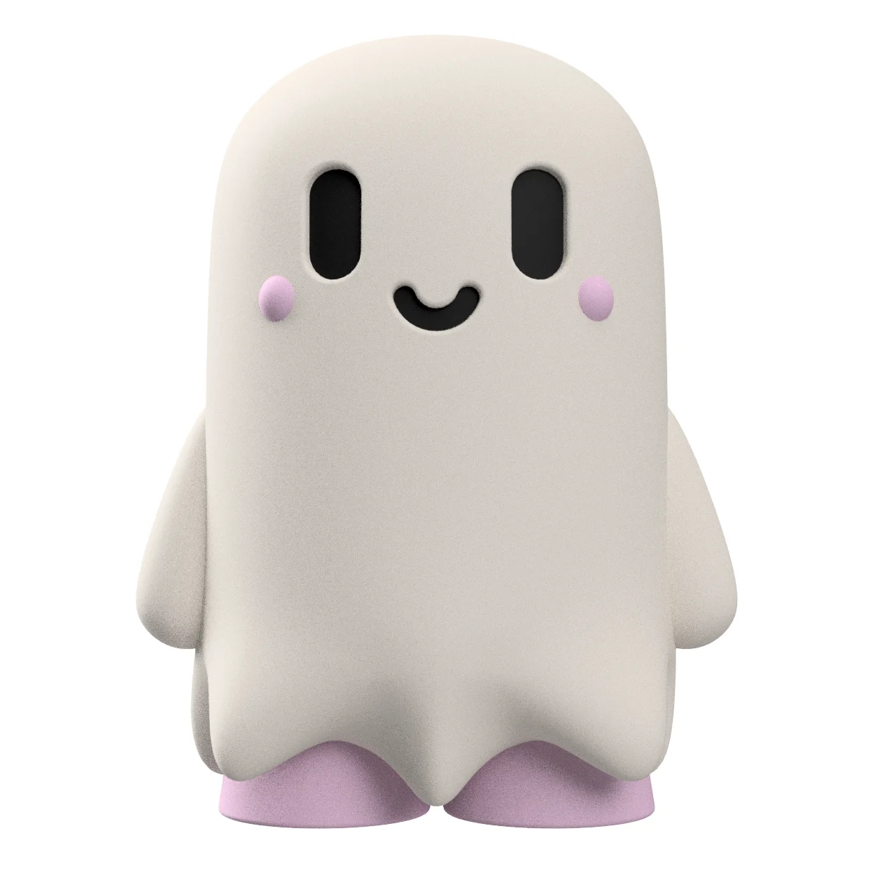 3D Printable Giggles the Friendly Ghost Figure – Perfect for Personal & Commercial Projects! 3d model