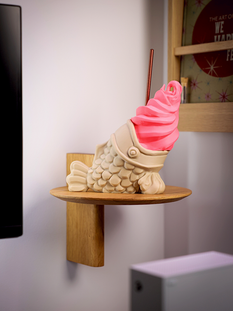 Taiyaki Ice Cream - Cute & Functional Storage Box 3d model