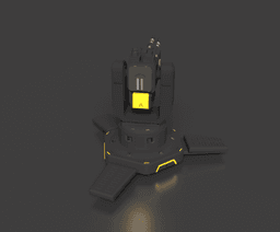 Helldivers 2 Gatling Machine Gun Turret Sentry Stratagem 3d model