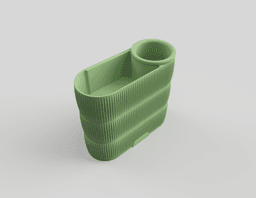 Fan-Out Desktop Organizer - (for Makeup, Stationery, etc.) 3d model