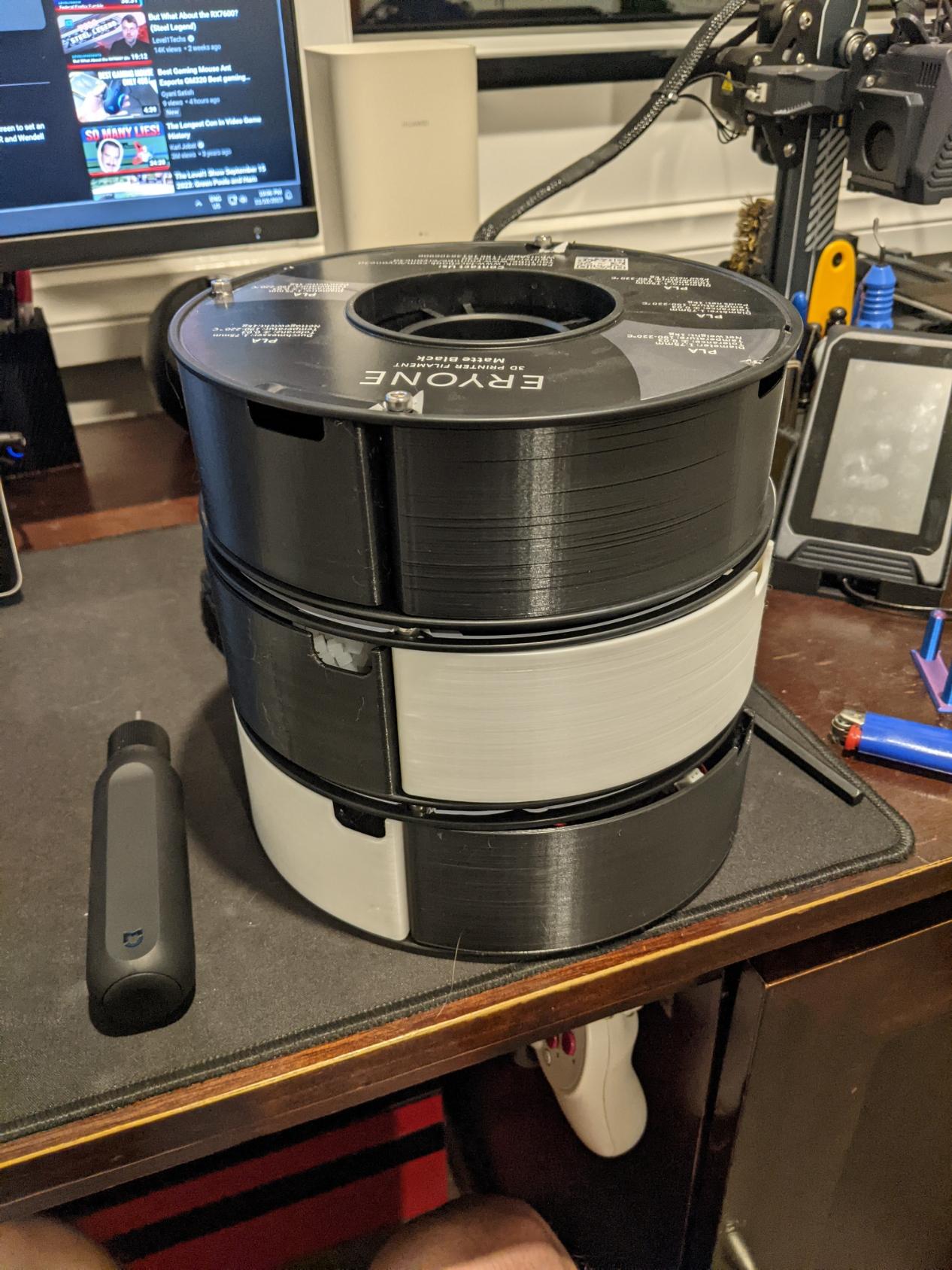 Spool Storage System with Magnetic Closure - Lite Version 3d model