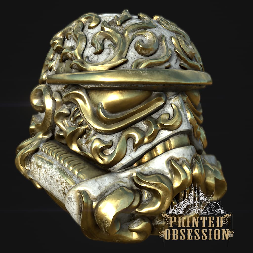 Stromtrooper Ornate Scroll work - Star Wars - Fanart model 3d model