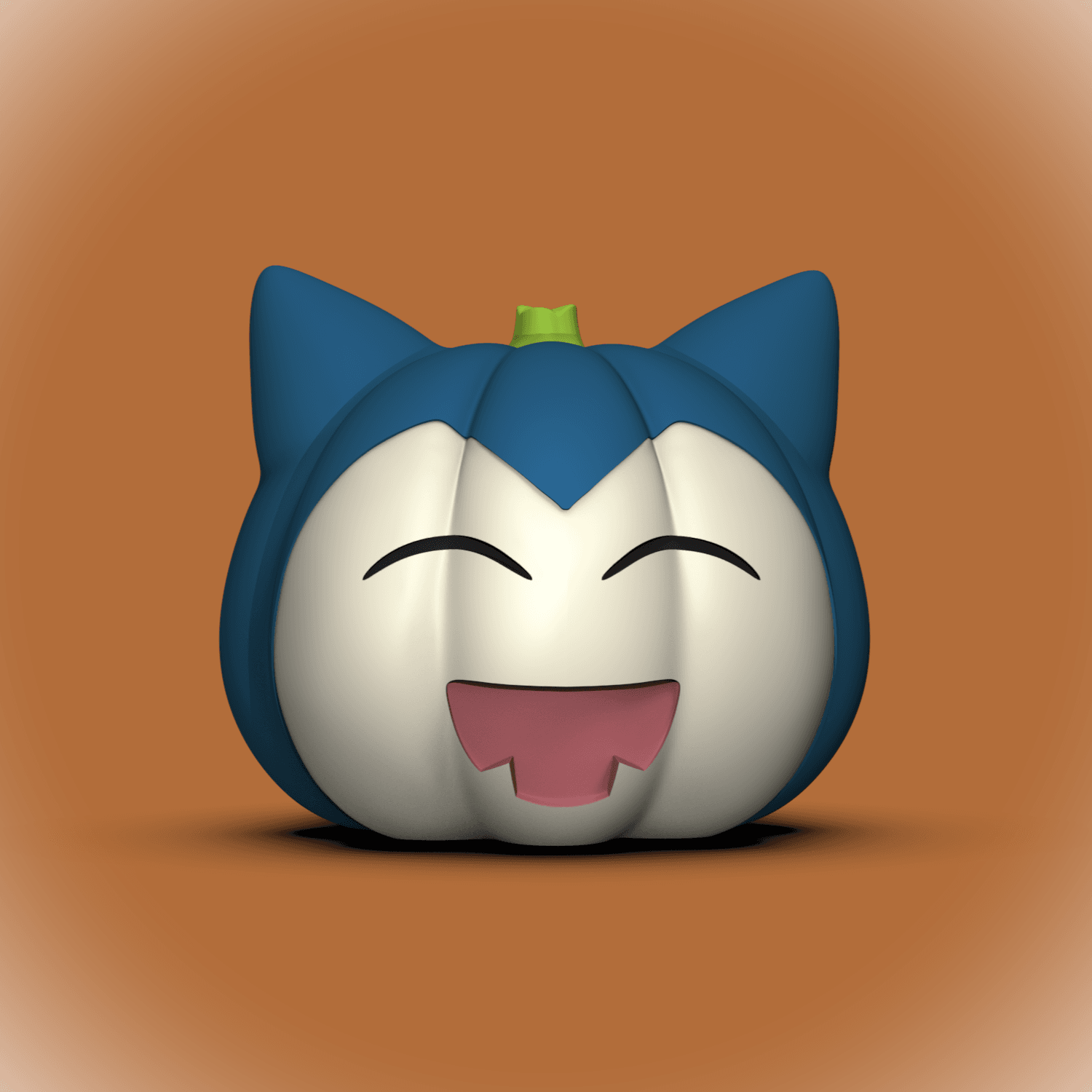 Snorlax Pumpkin (+Bambu 3mf Files) 3d model