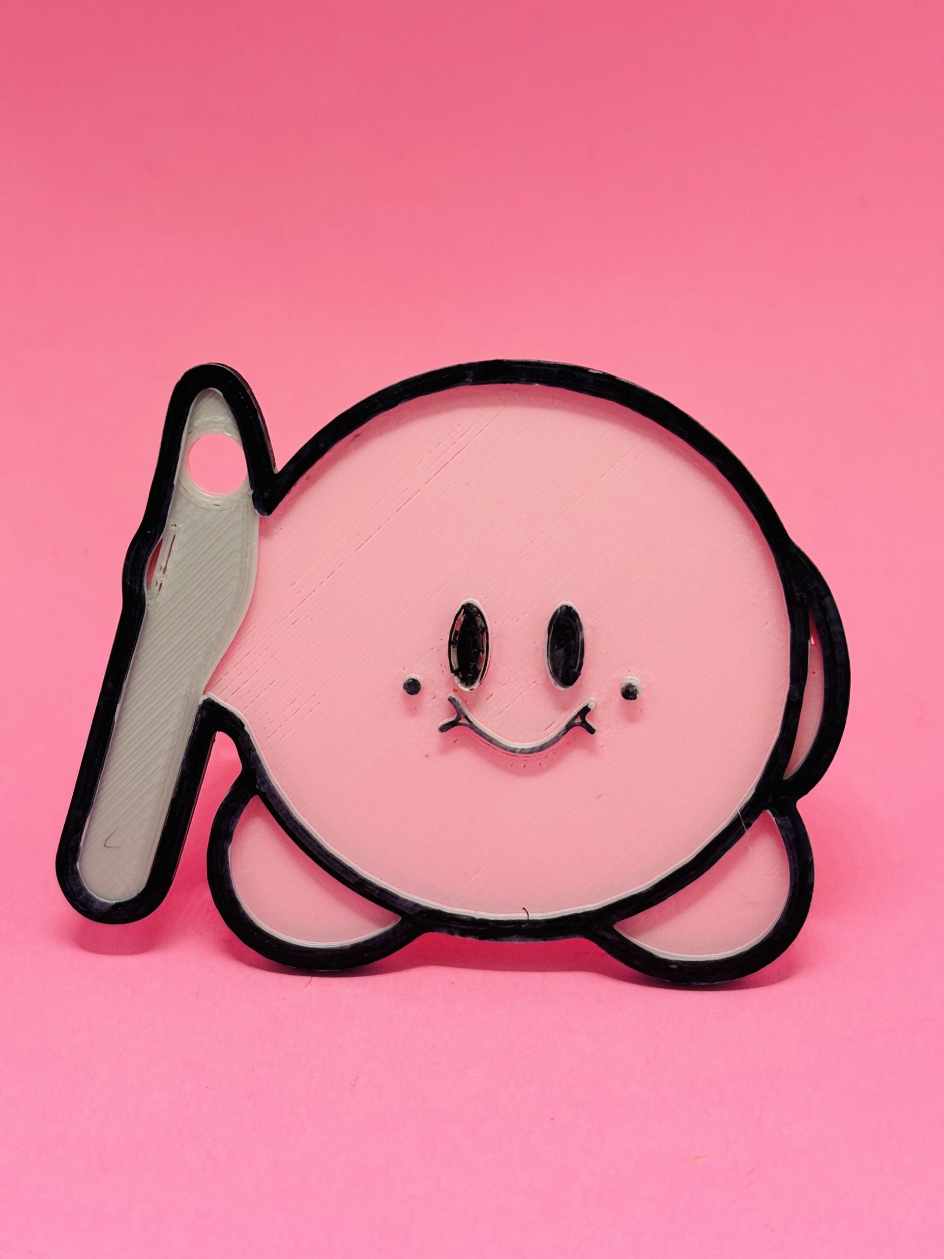 Kirby Keychain 3d model