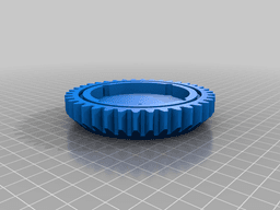 Decorative Cog Shaped Herb Grinder 3d model