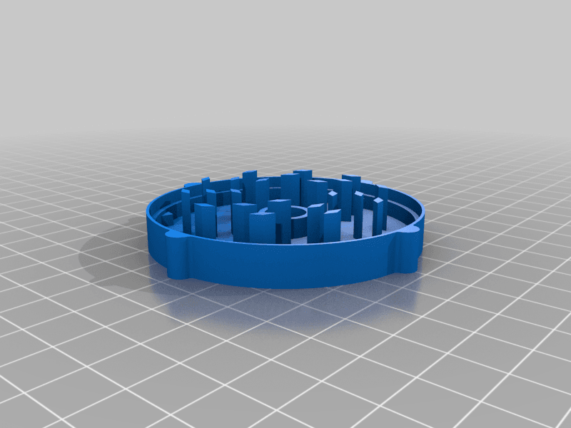 Decorative Cog Shaped Herb Grinder 3d model