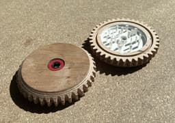 Decorative Cog Shaped Herb Grinder 3d model