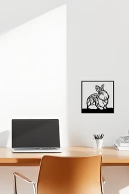 Rabbit Wall Art, Wall Decor, Home Decor 3d model