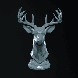 Geometric Deer Bust | Low Poly 3d model