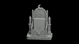 Tarot Deck Throne Holder STL - Printable Spiritual Decor Object 3d model