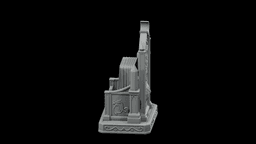 Tarot Deck Throne Holder STL - Printable Spiritual Decor Object 3d model