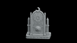 Tarot Deck Throne Holder STL - Printable Spiritual Decor Object 3d model