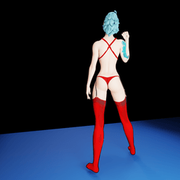 Sexy Underwear Woman v2 3d model