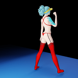 Sexy Underwear Woman v2 3d model