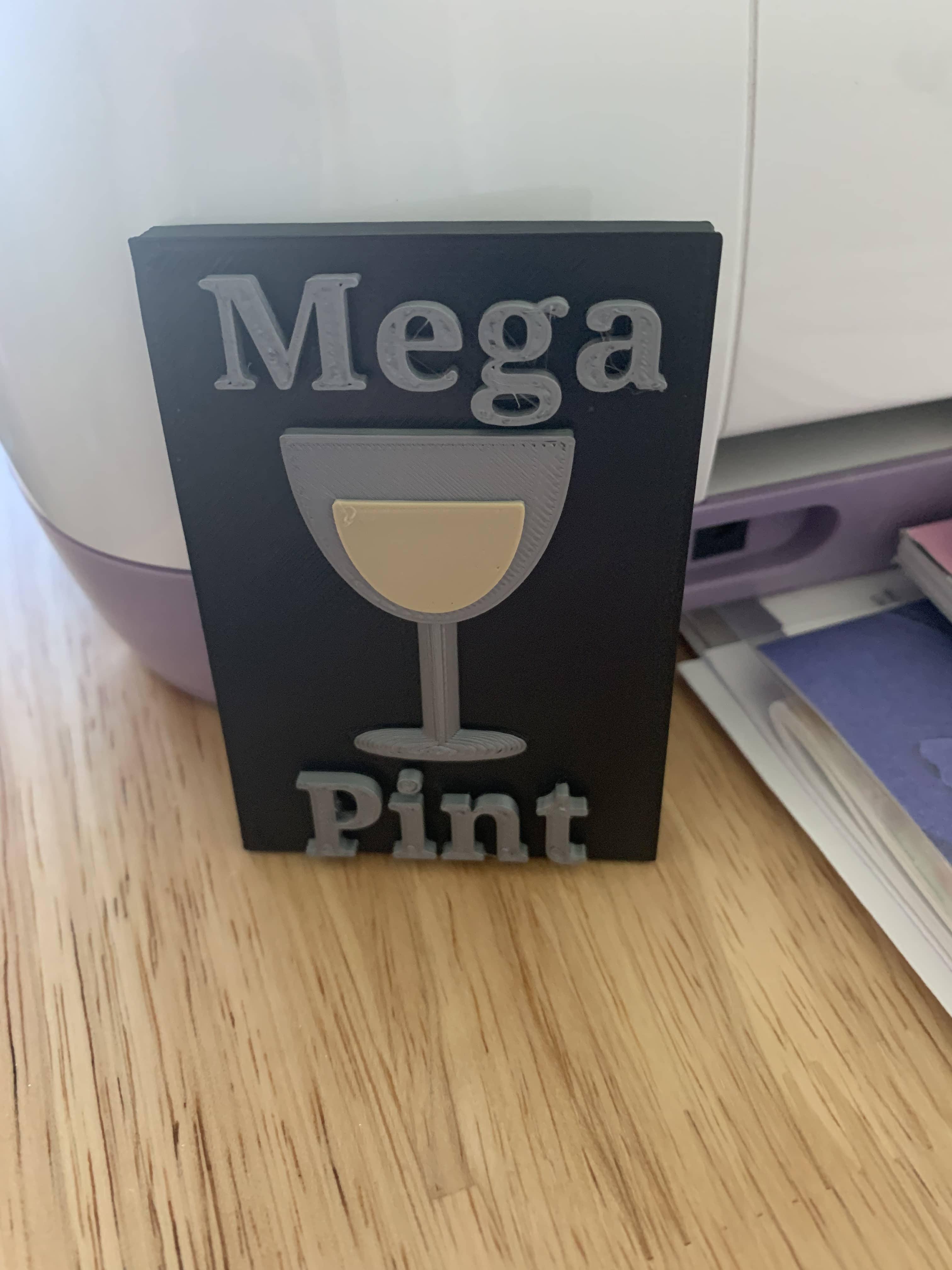 Mega Pint Magnet 3d model