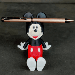 Cute Mickey Mouse Pen & Phone Holder 3d model