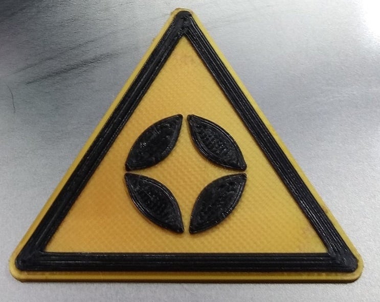 Warning Sign - Antimatter 3d model