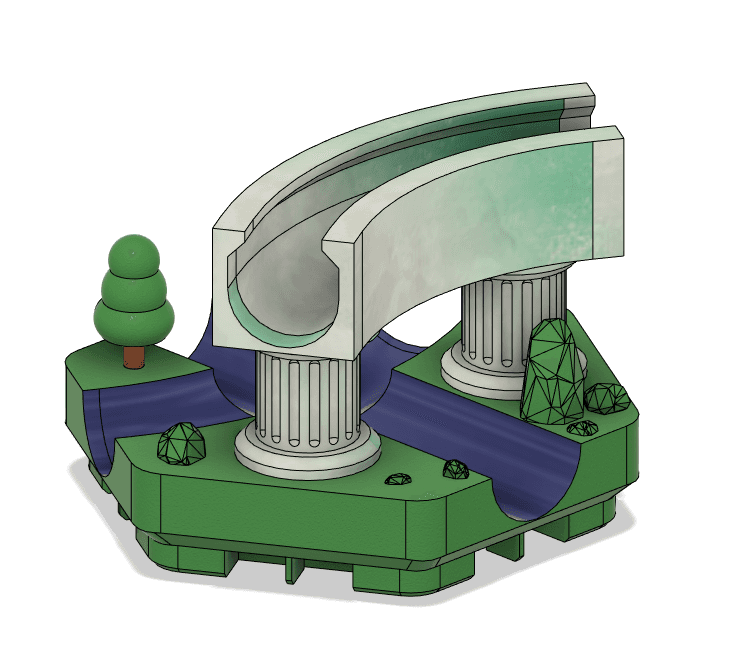 Hextraction - Aqueduct J-Tile 3d model