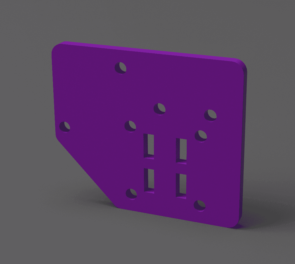 EnderXY Stock Backplate 3d model