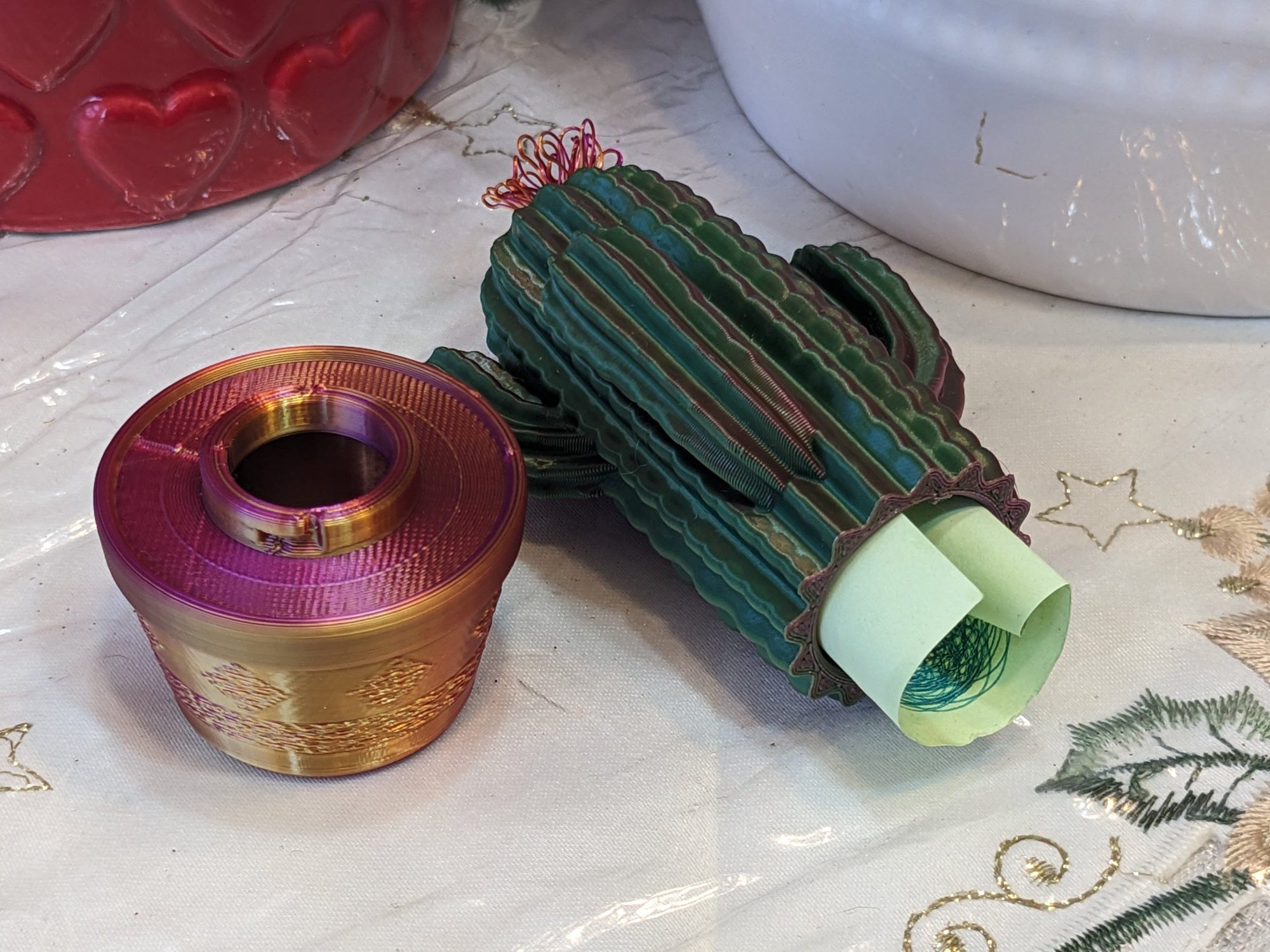 Armed Cactus with Message 3d model