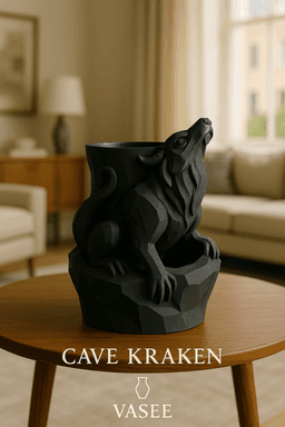 Vase Art β wild wolf organizer pot with deep soul 3d model